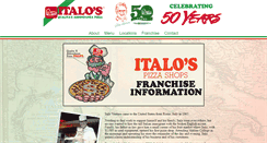 Desktop Screenshot of italospizza.com